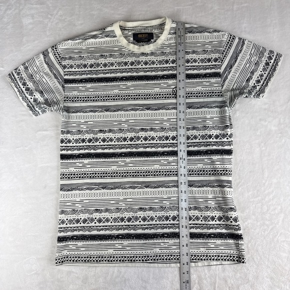 10.Deep Nightwork T-Shirt Mens XL Graphic Stripe Tee White Black Skate Retro - Picture 5 of 7